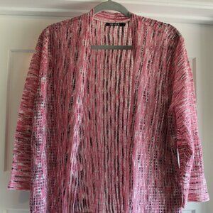 NIC + ZOE Pink 3/4 sleeve Cardigan